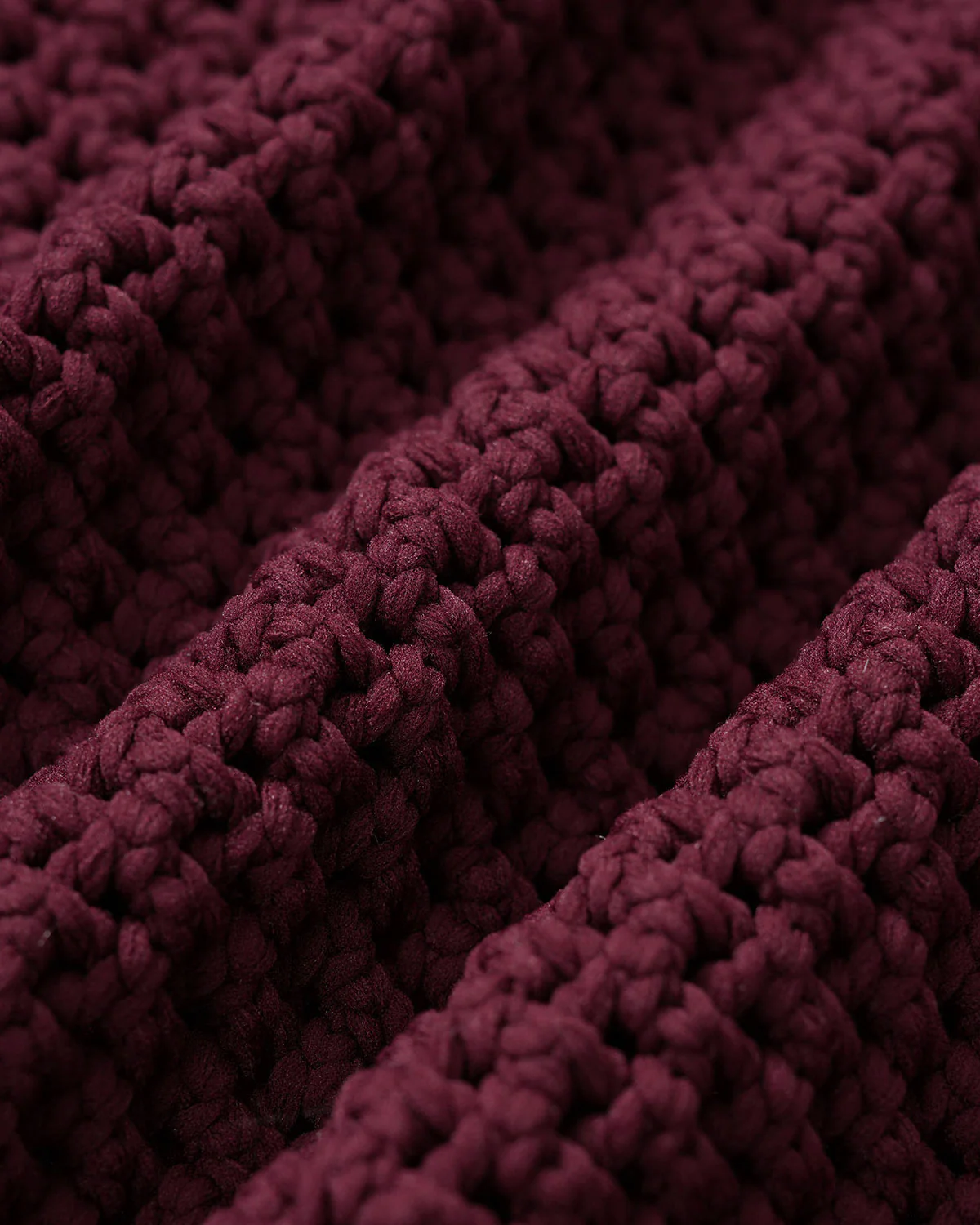 Wine Red Single Breasted Casual Knit Cardigan - Image 8