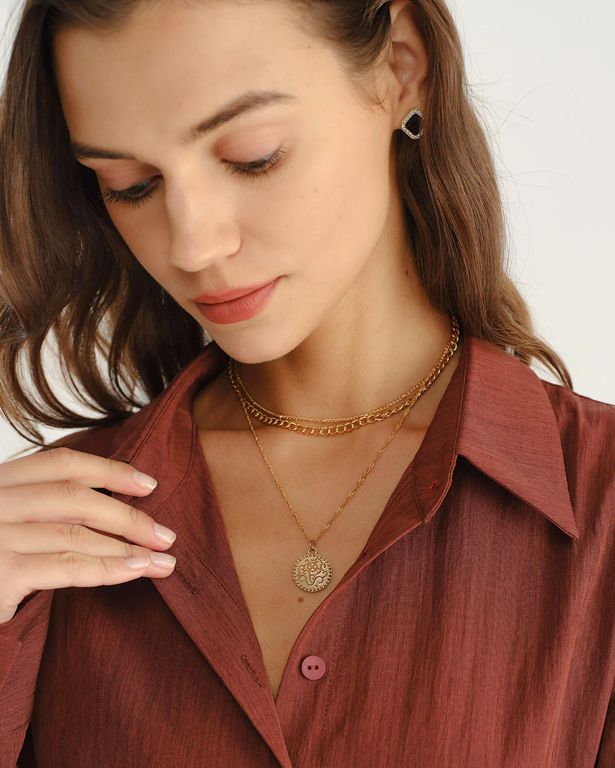 Women's Gold Alloy Necklace - Image 3