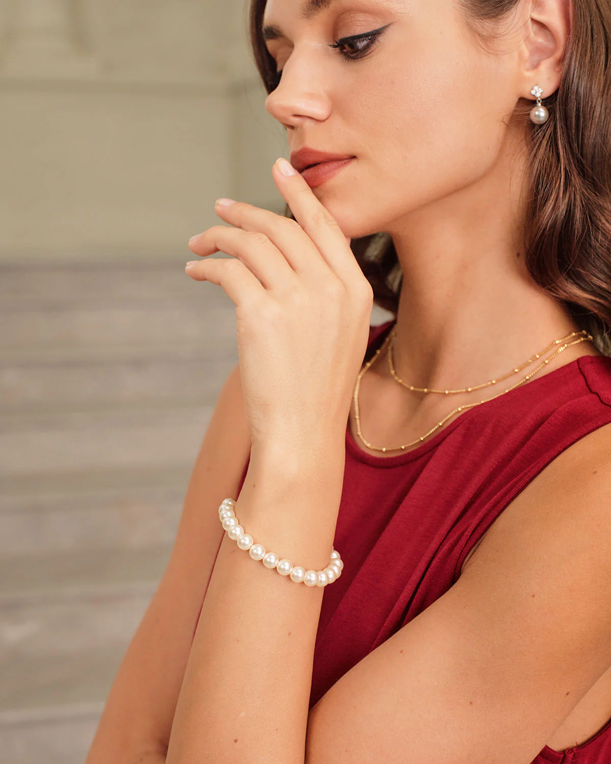 Women's Pearl Bracelet - Image 2