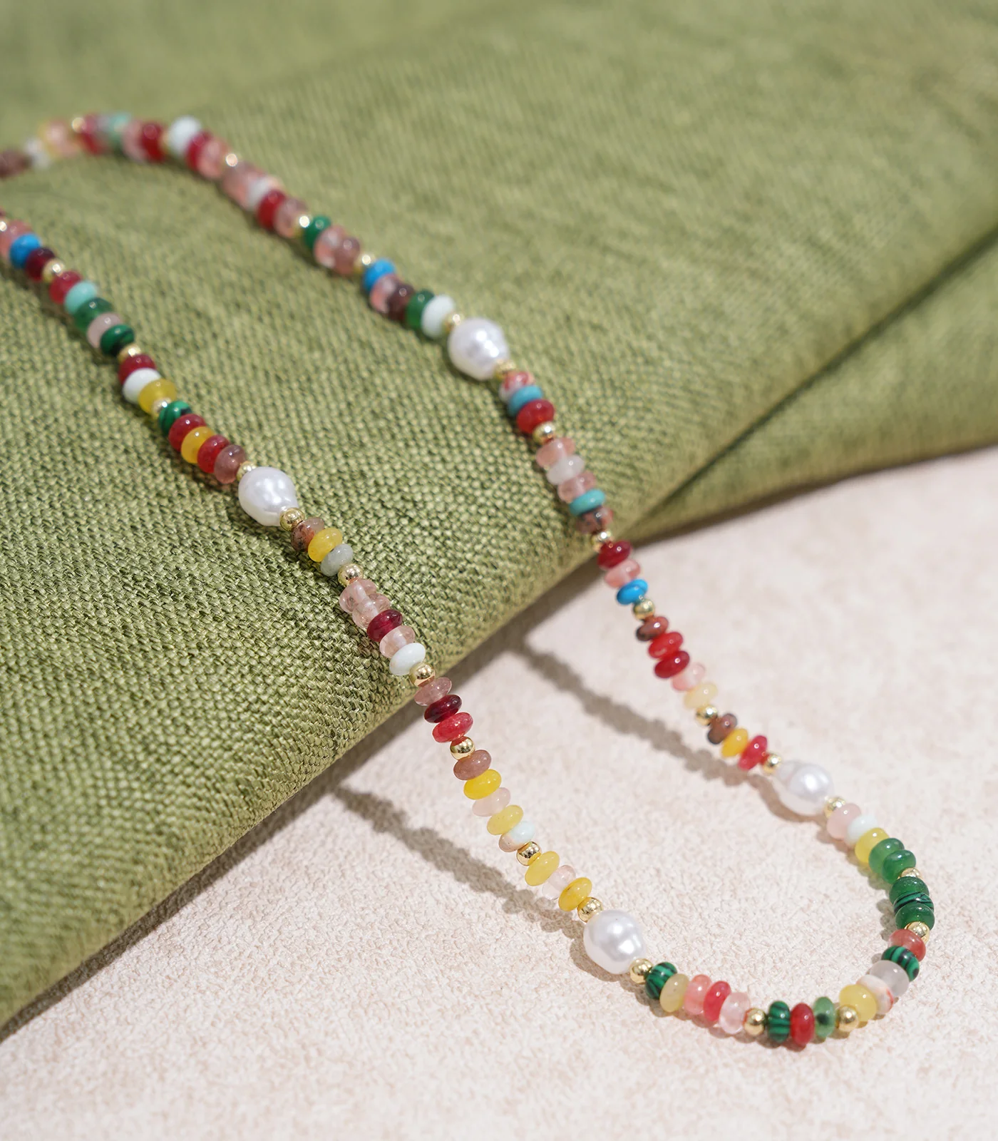 Women's Rainbow Stripes Necklace - Image 2